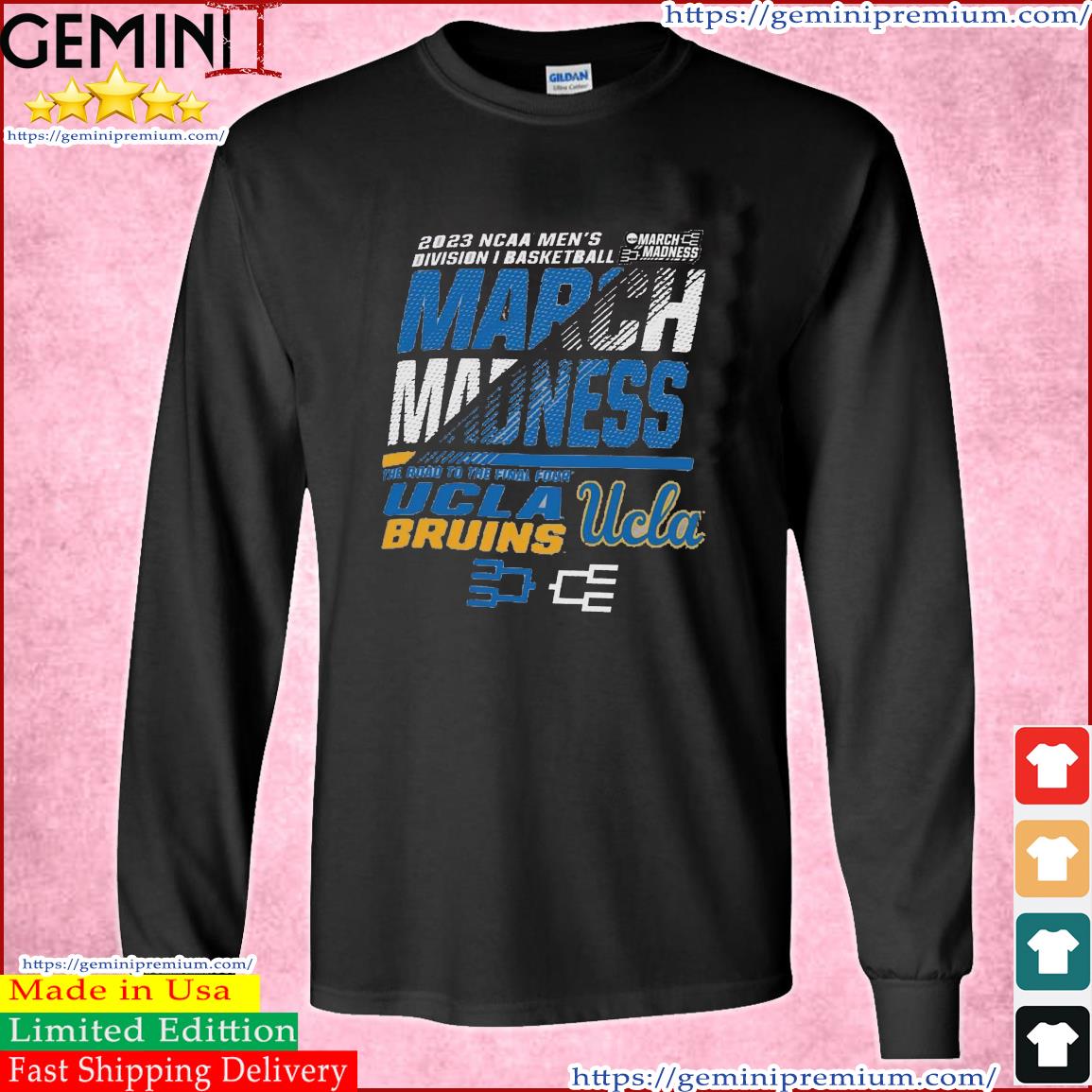 UCLA Bruins Men's Basketball 2023 NCAA March Madness The Road To Final Four Shirt Long Sleeve Tee