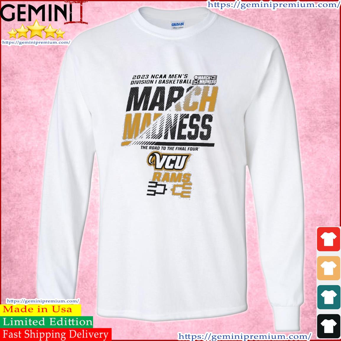 VCU Rams Men's Basketball 2023 NCAA March Madness The Road To Final Four Shirt Long Sleeve Tee