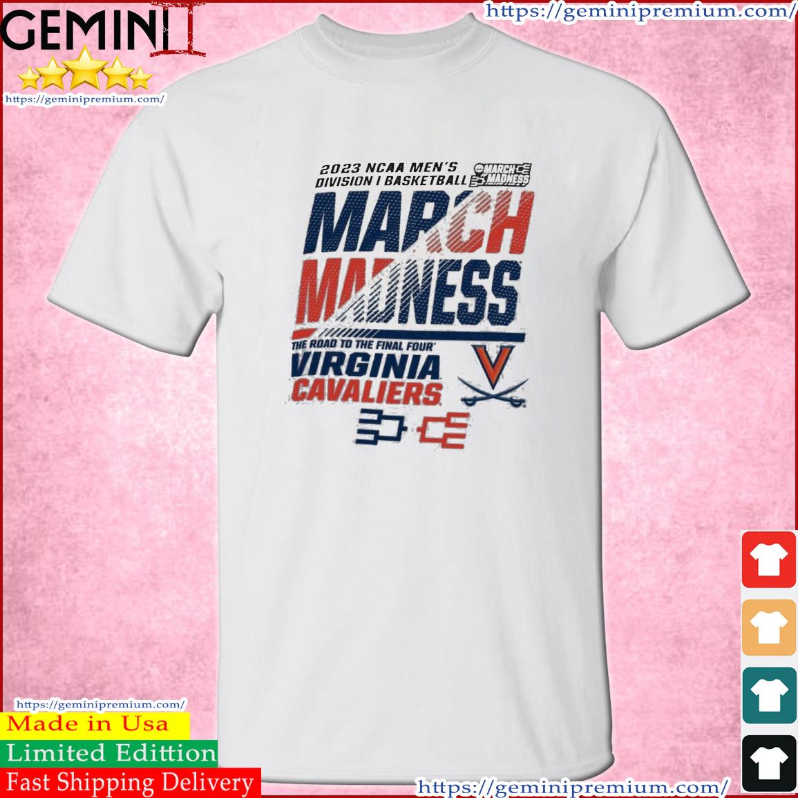 Virginia Cavaliers Men's Basketball 2023 NCAA March Madness The Road To Final Four Shirt