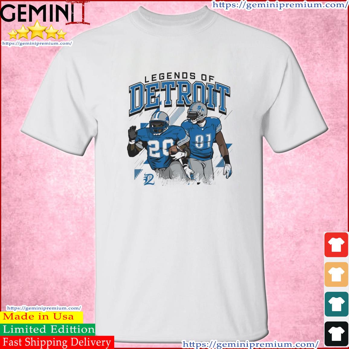 Calvin Johnson And Barry Sanders Legends Of Detroit Lions Shirt, hoodie,  sweater, long sleeve and tank top