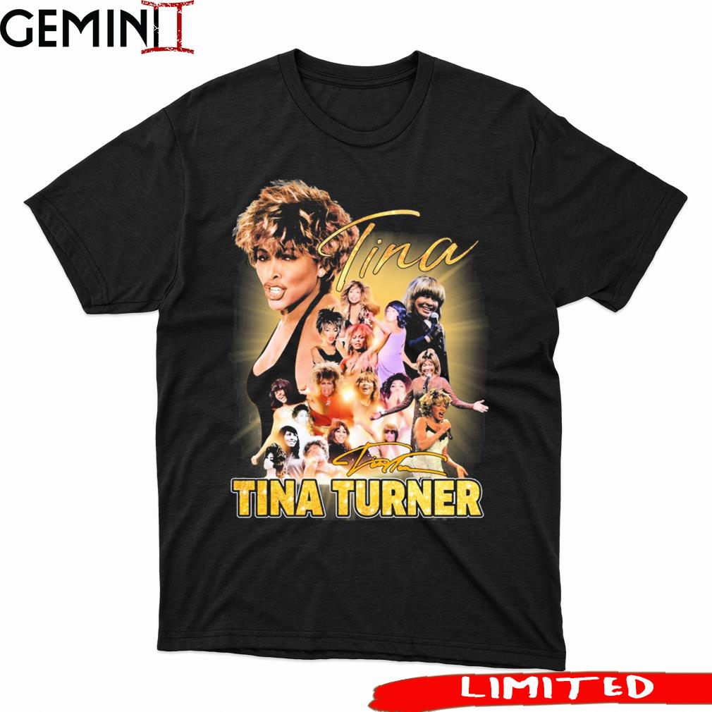 1939-2023 Tina Turner Signatures Shirt