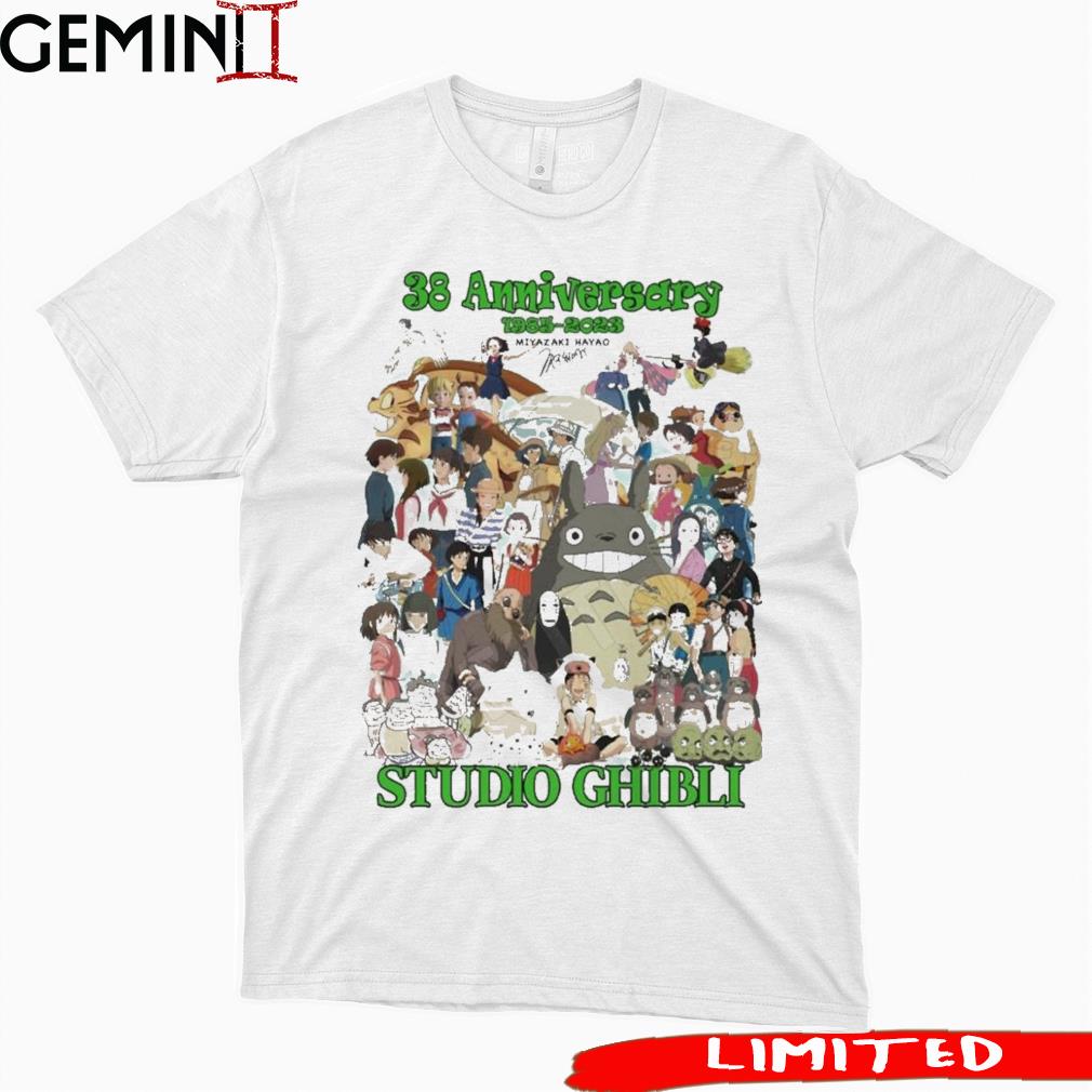 38 Anniversary 1985-2023 Studio Ghibli Shirt