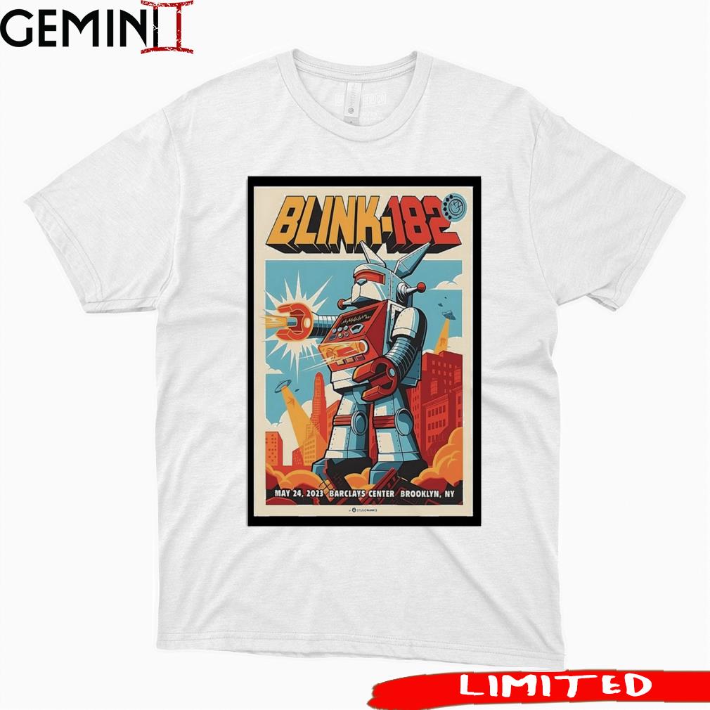 Blink-182 Brooklyn, NY May 24, 2023 Barclays Center Poster shirt