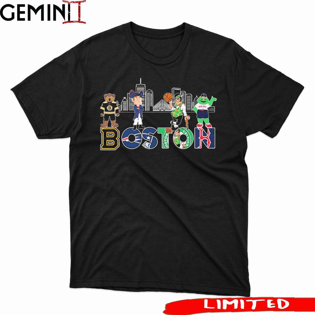 Boston Skyline Sports Teams Mascots Shirt