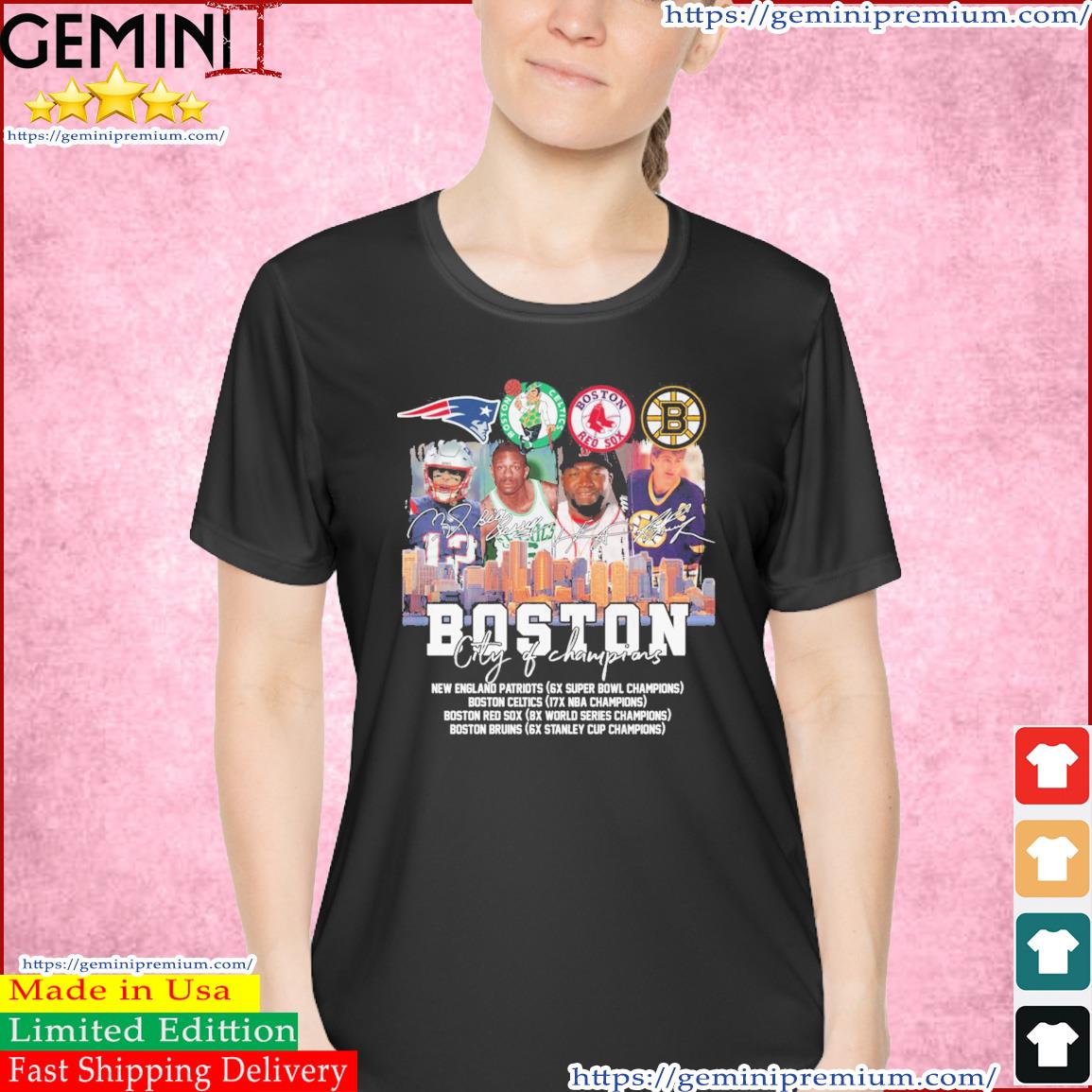 Official city Boston red sox Boston Bruins Boston celtics and new england  Patriots player team shirt, hoodie, sweater, long sleeve and tank top