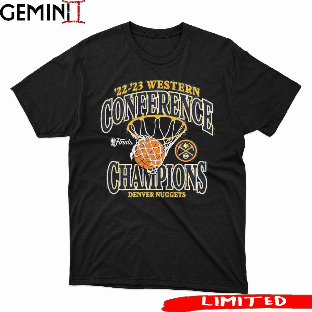 Denver Nuggets 2023 Western Conference Champions Pass Hoops T-Shirt