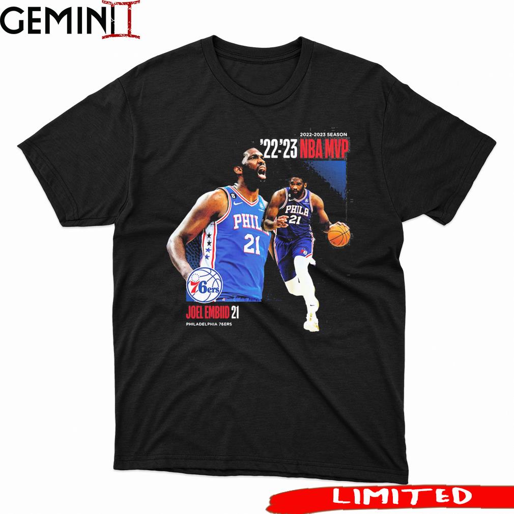 Joel Embiid Philadelphia 76ers 2023 NBA MVP Award Time Out T Shirt