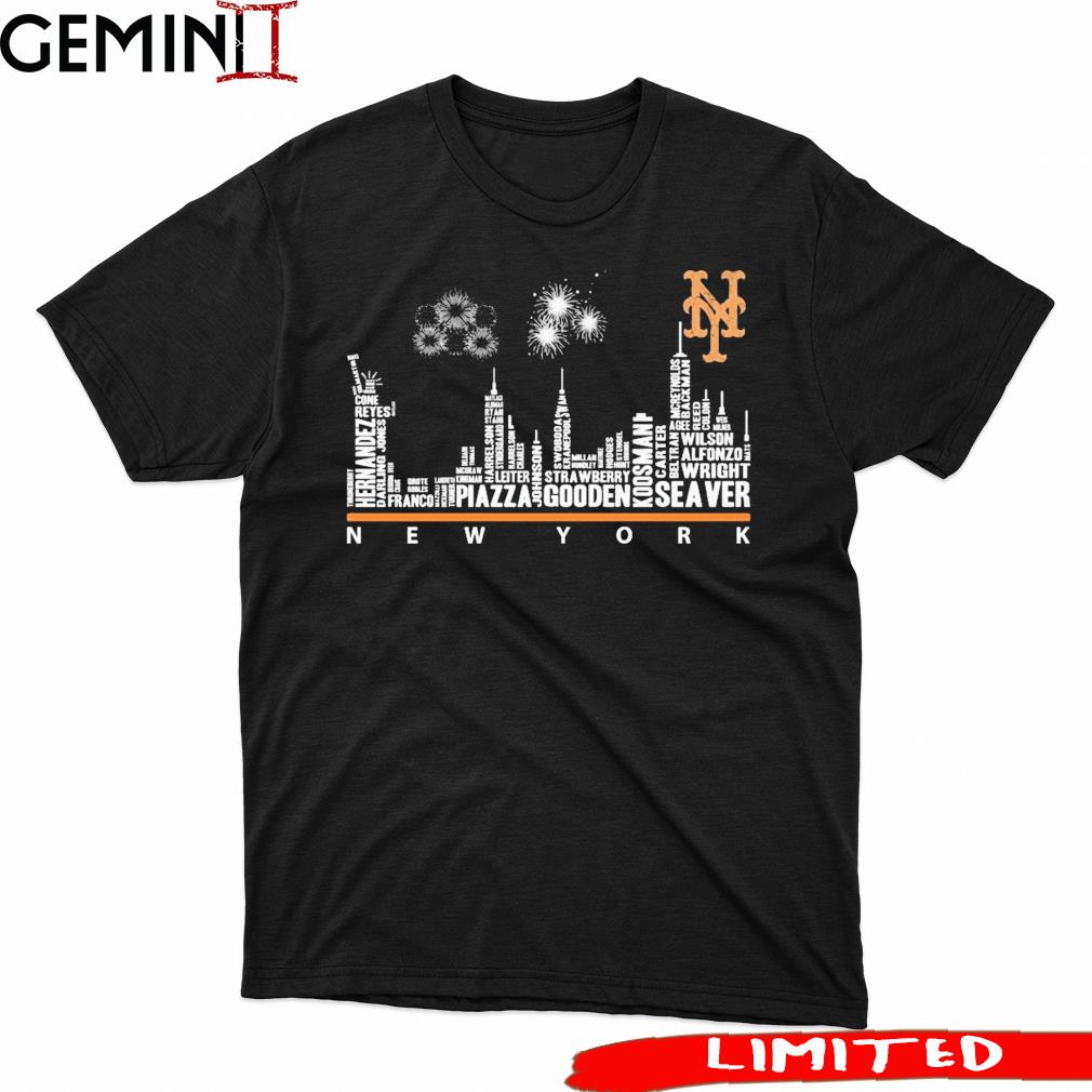 New York Mets City Players Names Shirt