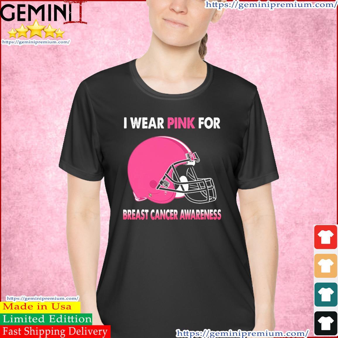 Cleveland Browns I Wear Pink For Breast Cancer Awareness Shirt