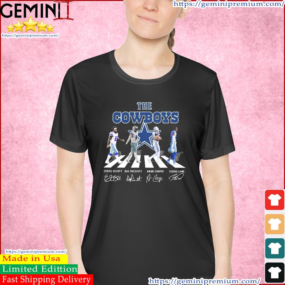 Official The Cowboys Abbey Road Dallas Cowboys Signatures shirt