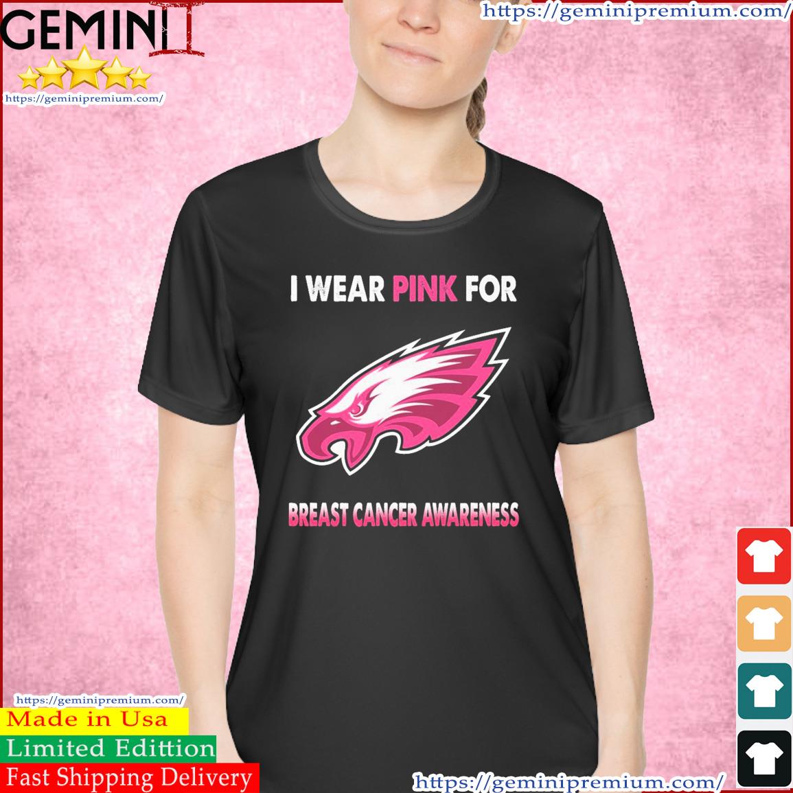 Pink philadelphia eagles outlet shirt