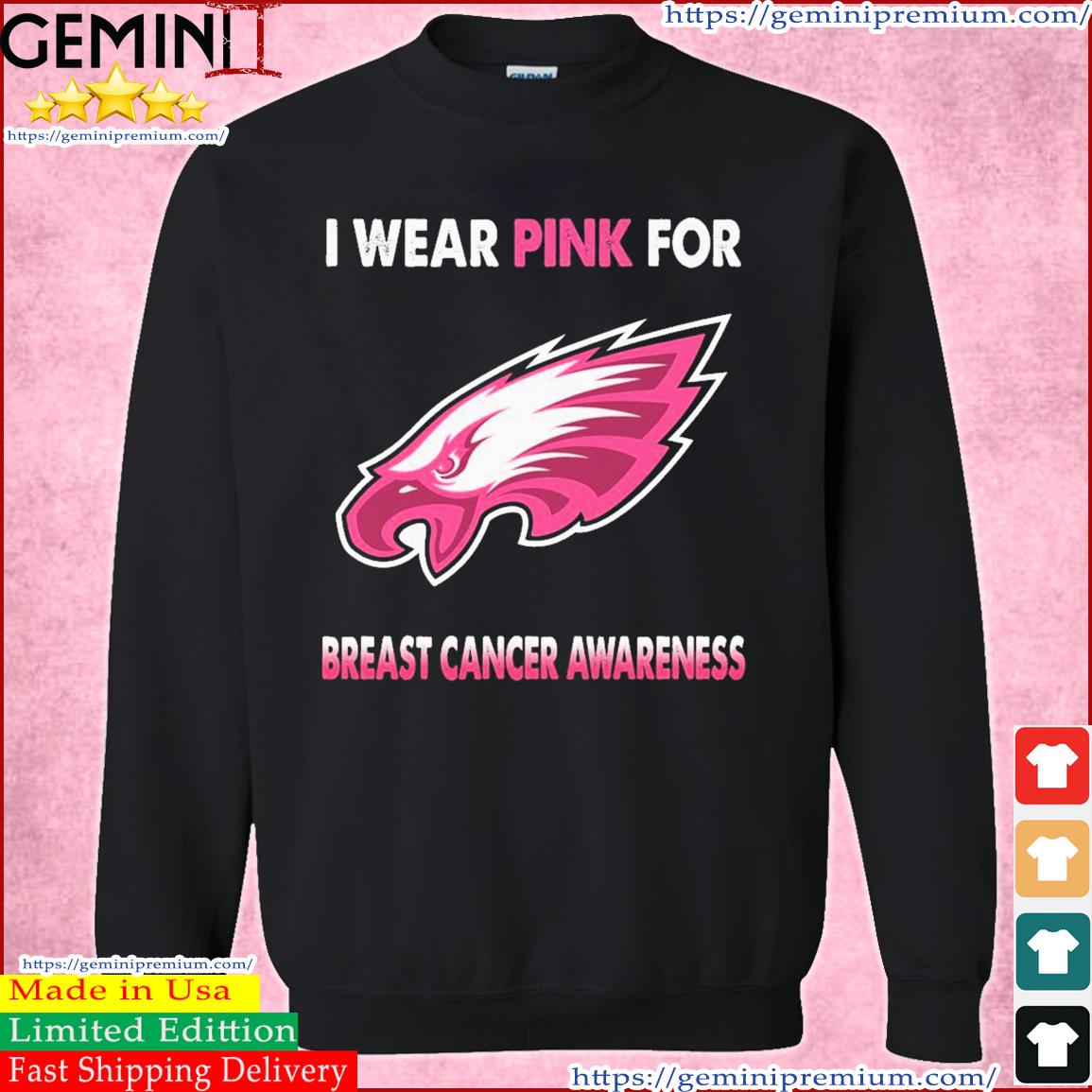 Philadelphia Eagles Fanatics Branded Women's Millennial Spirit Jersey  T-Shirt - Pink