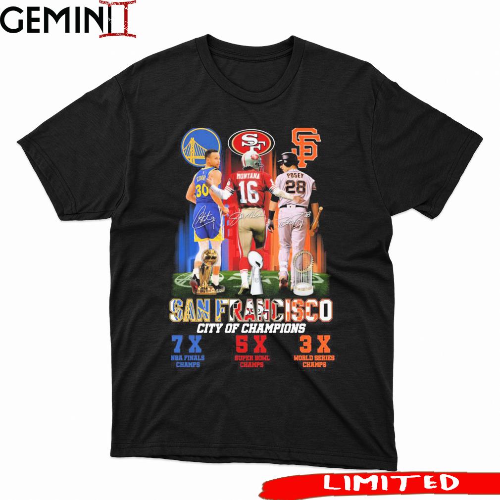 San Francisco 49ers Montana x San Francisco Giants Posey San Francisco City  Signatures Shirt, hoodie, sweater, long sleeve and tank top