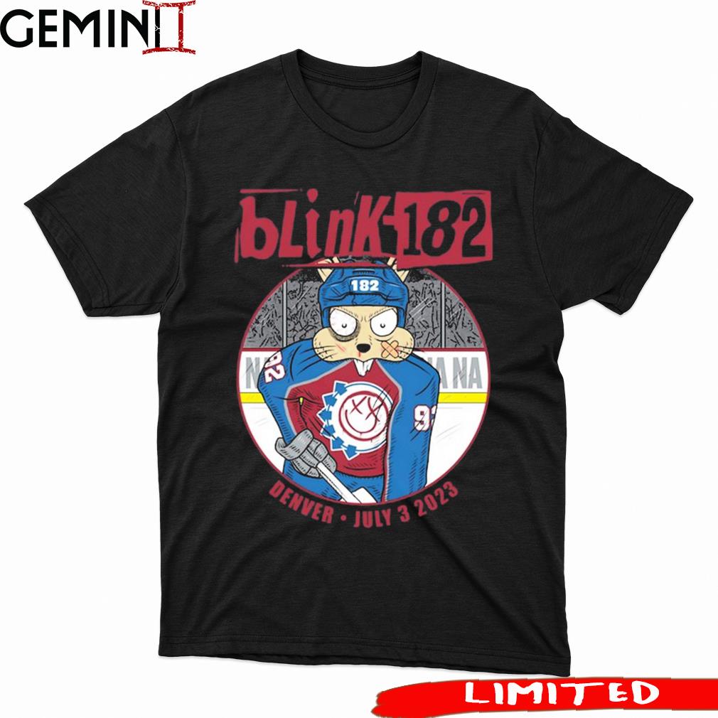 Official july 3 2023 Blink 182 Denver Event Colorado Avalanche T-Shirt,  hoodie, sweater, long sleeve and tank top