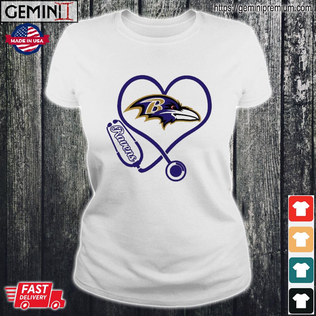 Nurse Love Baltimore Ravens shirt, hoodie, sweater, ladies v-neck and tank  top