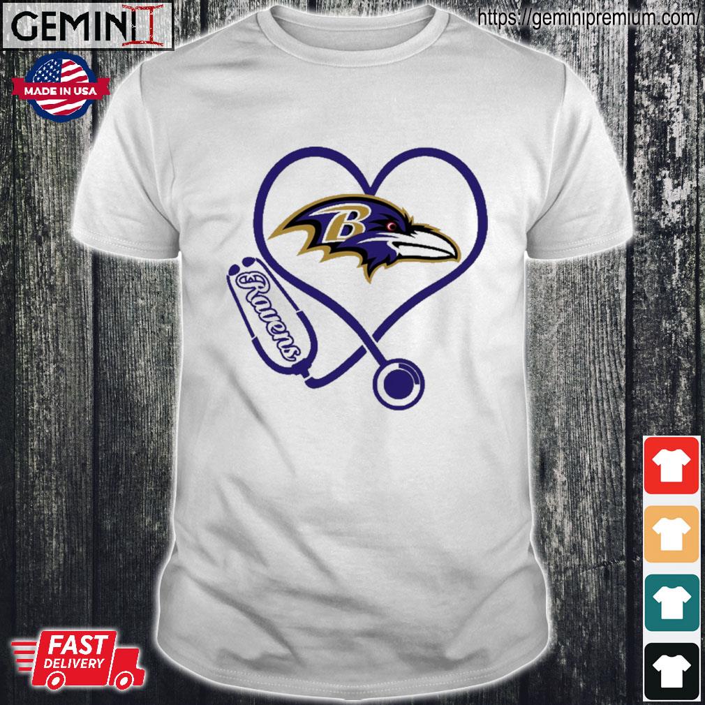 Nurse Love Baltimore Ravens shirt, hoodie, sweater, ladies v-neck and tank  top