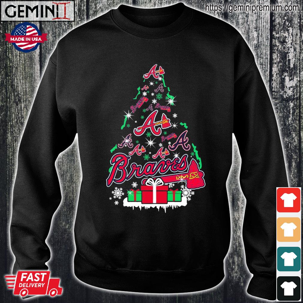 Atlanta Braves Christmas Tree - Christmas Sweater T Shirts