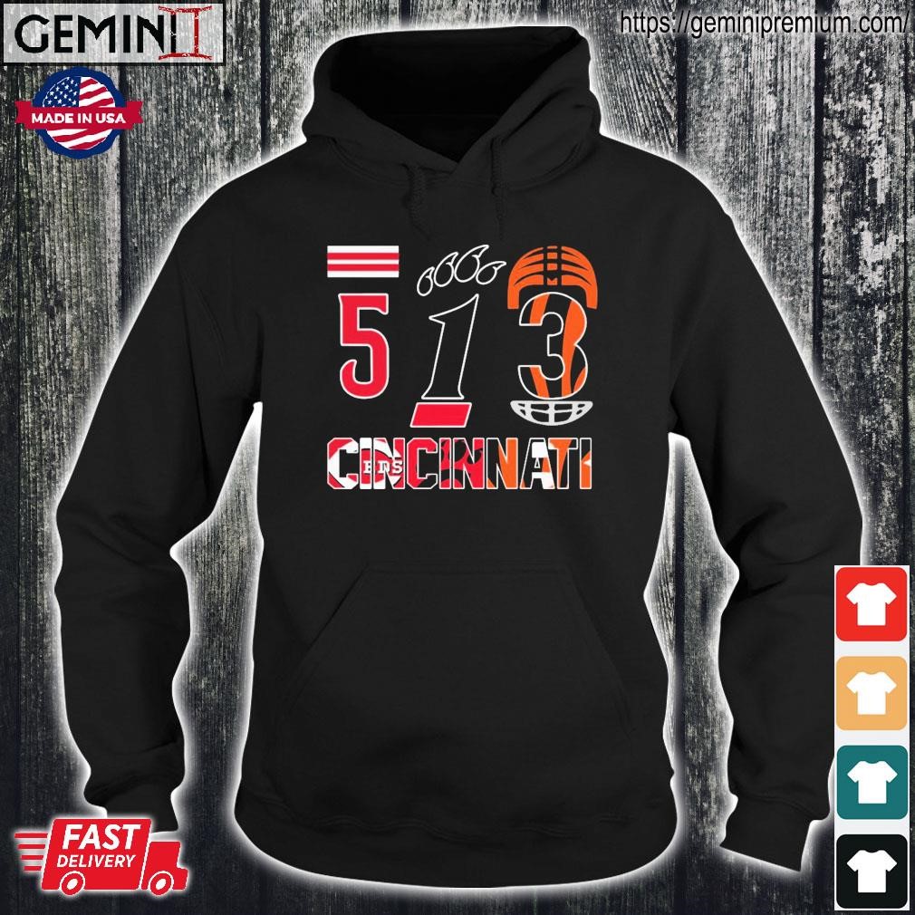 513 cincinnati sports teams logo reds and bengals shirt - Limotees