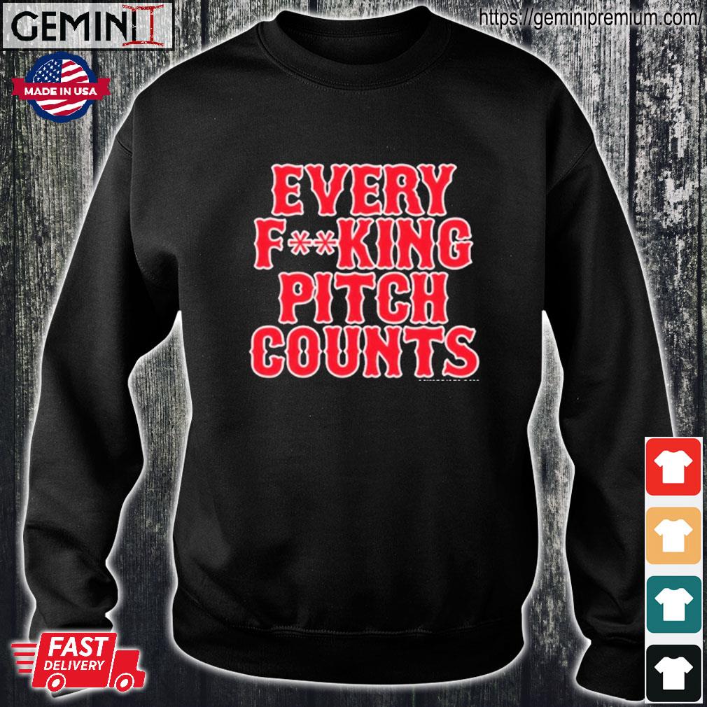 Official Alex cora every fucking pitch counts T-shirt, hoodie