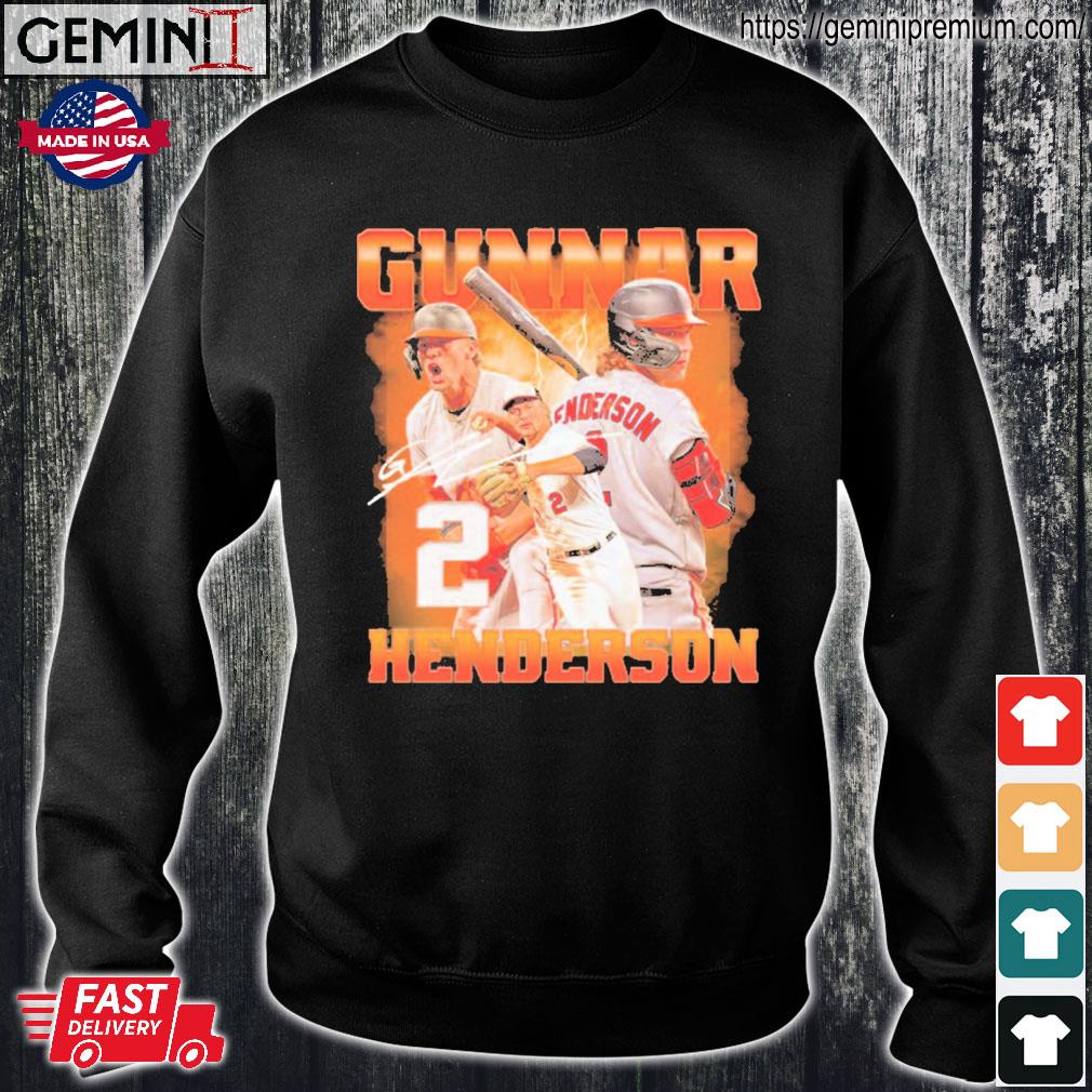 Gunnar Henderson Baltimore Orioles Gunnar of the year signature 2023 shirt,  hoodie, sweater, long sleeve and tank top