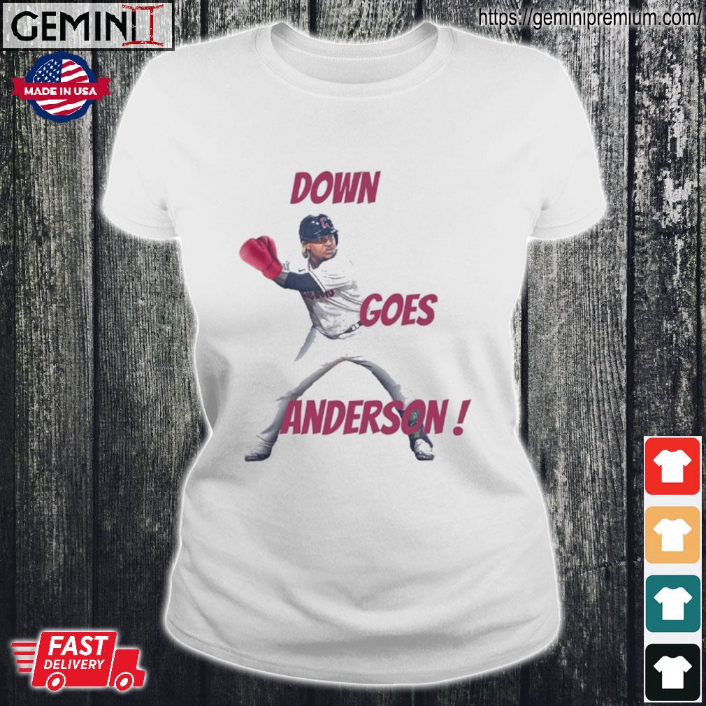 Jose Ramirez Down Goes Anderson Cleveland Guardians T-Shirt