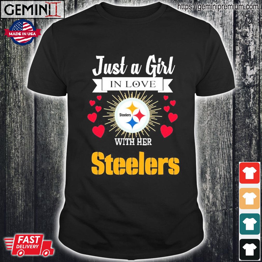 : This Girl Loves Her Steelers T shirt : Clothing, Shoes