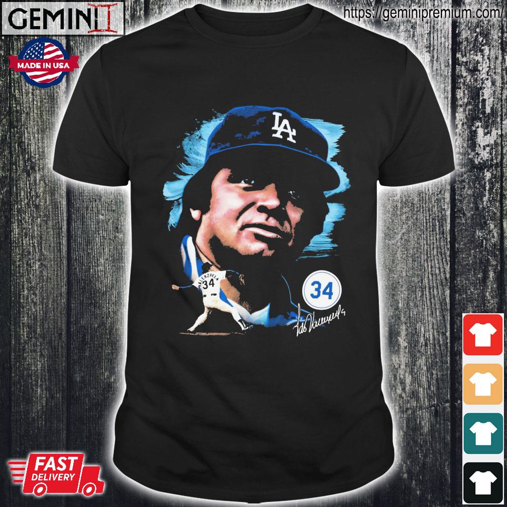 Los Angeles Dodgers Fernando Valenzuela 34 Vintage Shirt, hoodie, sweater,  ladies v-neck and tank top