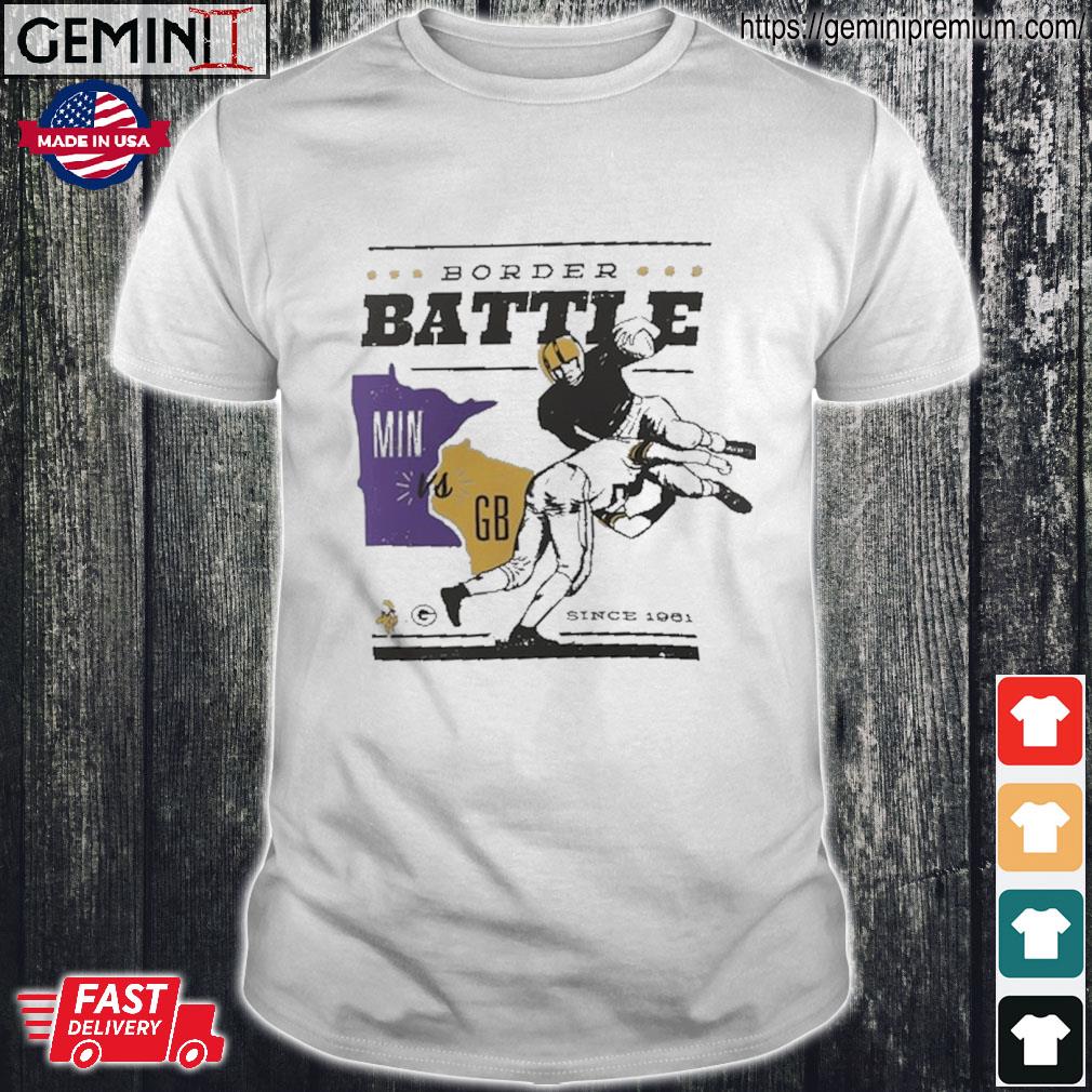 Minnesota Vikings vs. Green Bay Packers Border Battle Since 1961 Shirt,  hoodie, sweater, long sleeve and tank top