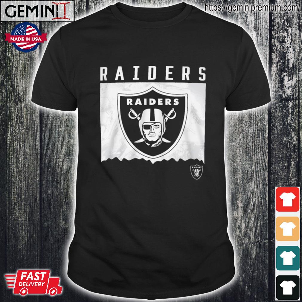 NFL Team Apparel Youth Las Vegas Raiders Liquid Camo Black T-Shirt