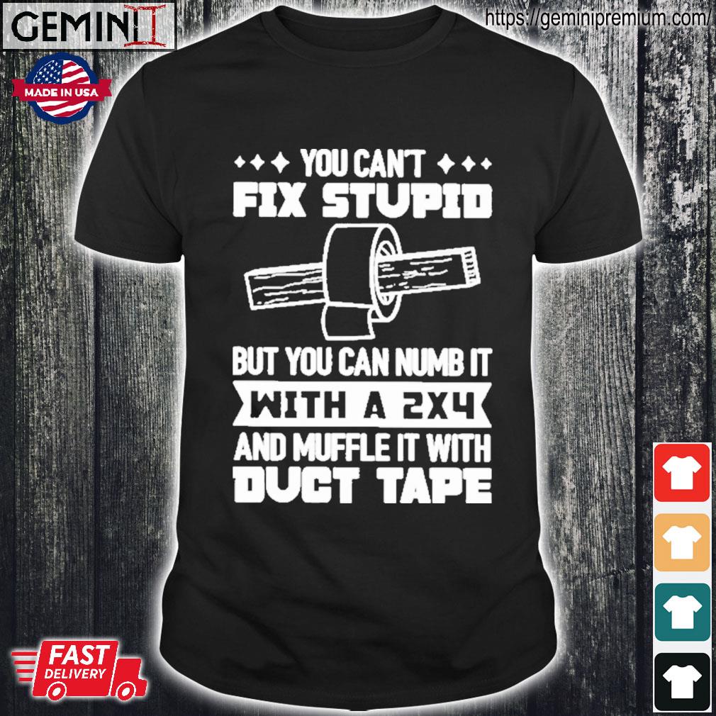 You Can't Not Fix Stupid Funny Detroit Lions T-Shirt - T-shirts Low Price