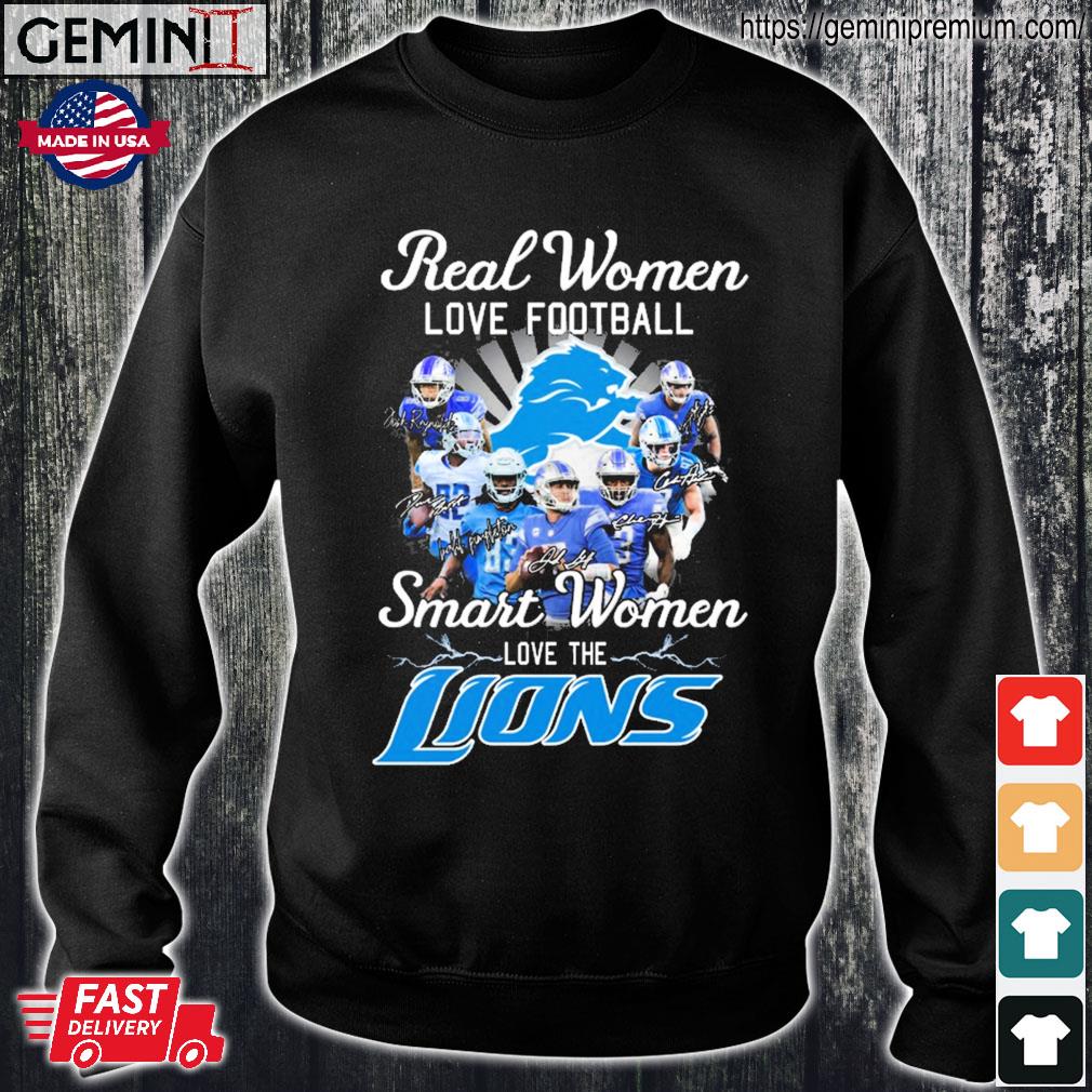 Women Love Football Smart Women Love Detroit Lions Tshirt, hoodie,  longsleeve, sweatshirt, v-neck tee