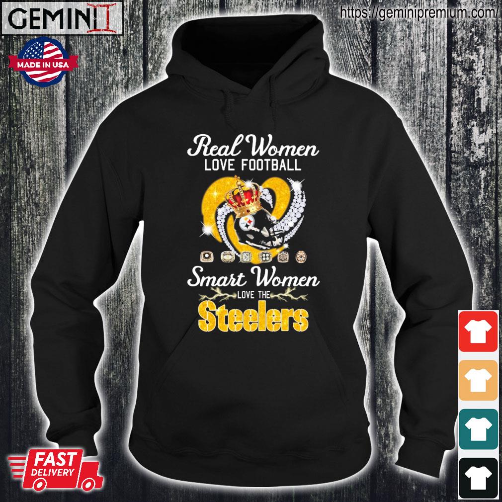 Real Women Love Football Smart Women Love Real Women Love Football Smart  Women Love INC Pittsburgh Steelers Diamond Heart 2023 T-Shirt, hoodie,  sweater, long sleeve and tank top