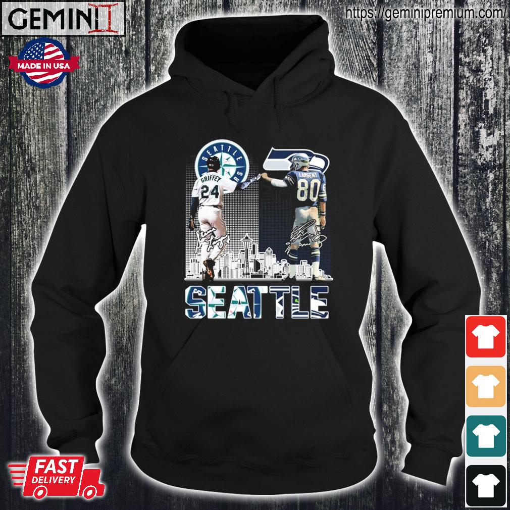 Seattle Seahawks Steve Largent And Seattle Mariners Ken Griffey City  Signatures Shirt, hoodie, sweater, long sleeve and tank top