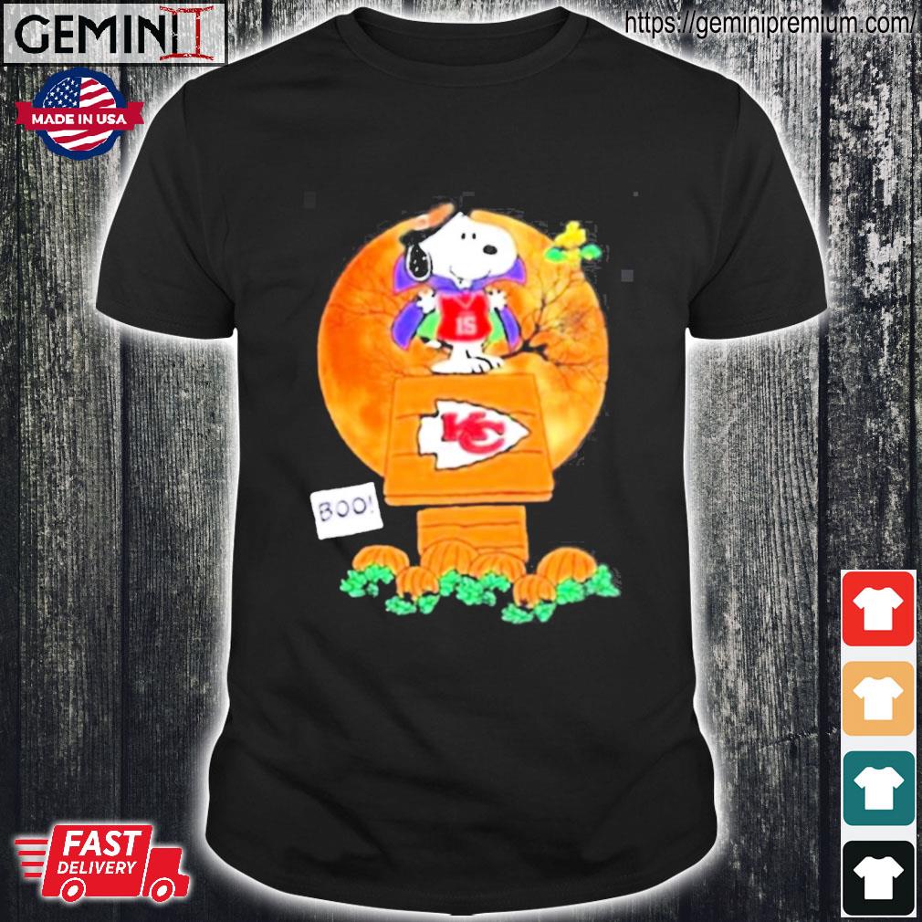 Official snoopy and Woodstock witch boo Kansas city Chiefs halloween  T-shirt, hoodie, tank top, sweater and long sleeve t-shirt