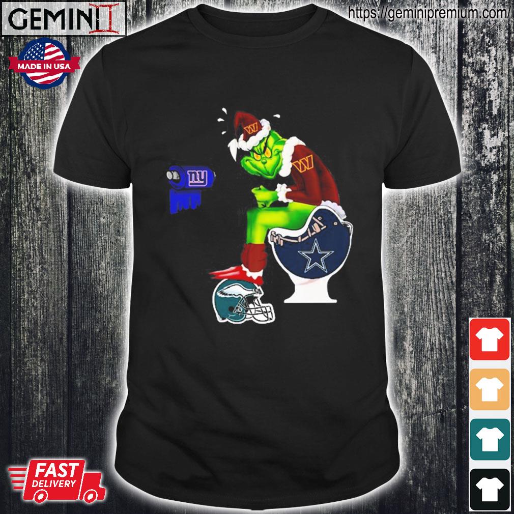 Official The Grinch Washington Commanders Dallas Cowboys Philadelphia Eagles  Shirt, hoodie, sweater, long sleeve and tank top