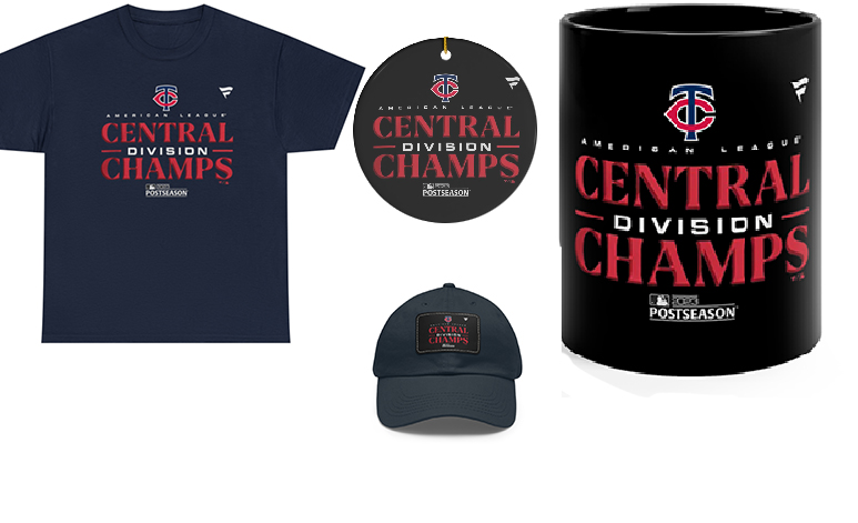 Best Minnesota Twins AL Central championship and playoff gear T-shirt  Hoodie Hat And Mug - Geminipremium Fashion LLC