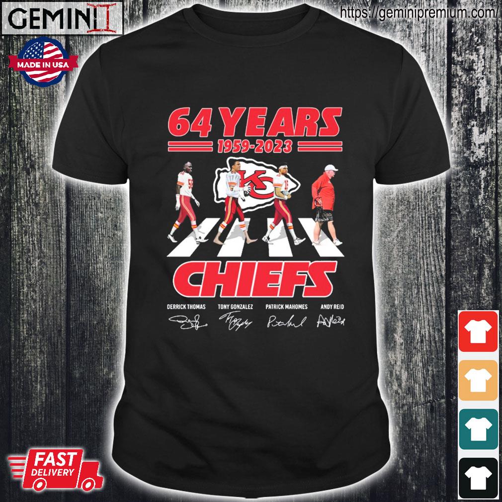 Abbey Road Kansas City Chiefs Beat Detroit Lions 64 Years 1959-2023  Signatures Shirt, hoodie, sweater, ladies v-neck and tank top