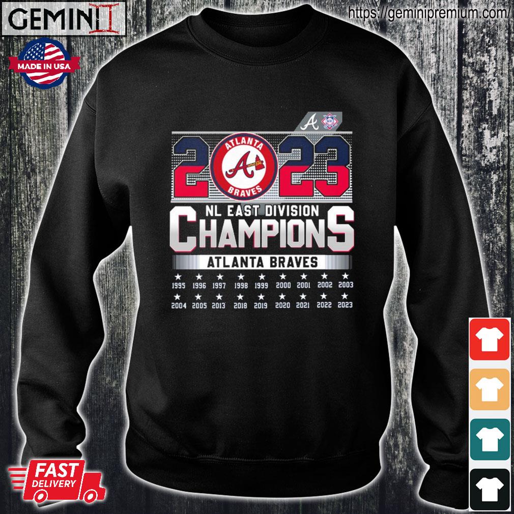 The A Atlanta Braves 2023 NL East Division Champions shirt, hoodie,  longsleeve, sweatshirt, v-neck tee