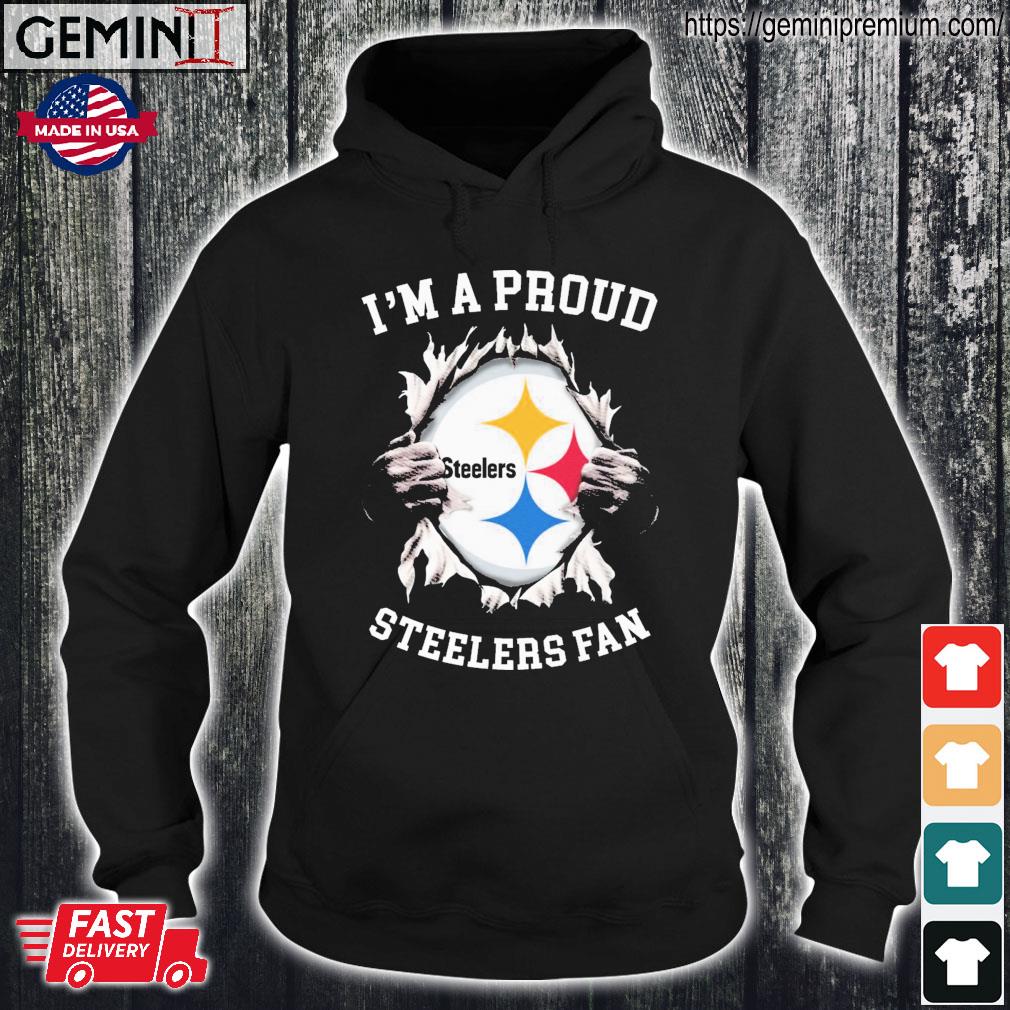 Blood Inside Me I'm Proud Steelers Fan shirt, hoodie, sweater