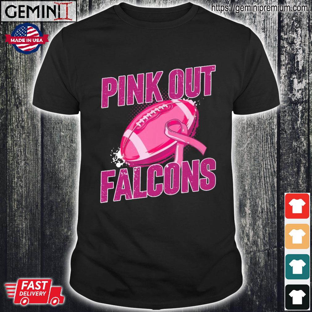 Breast Cancer Pink Out Falcons Football Shirt, hoodie, sweater