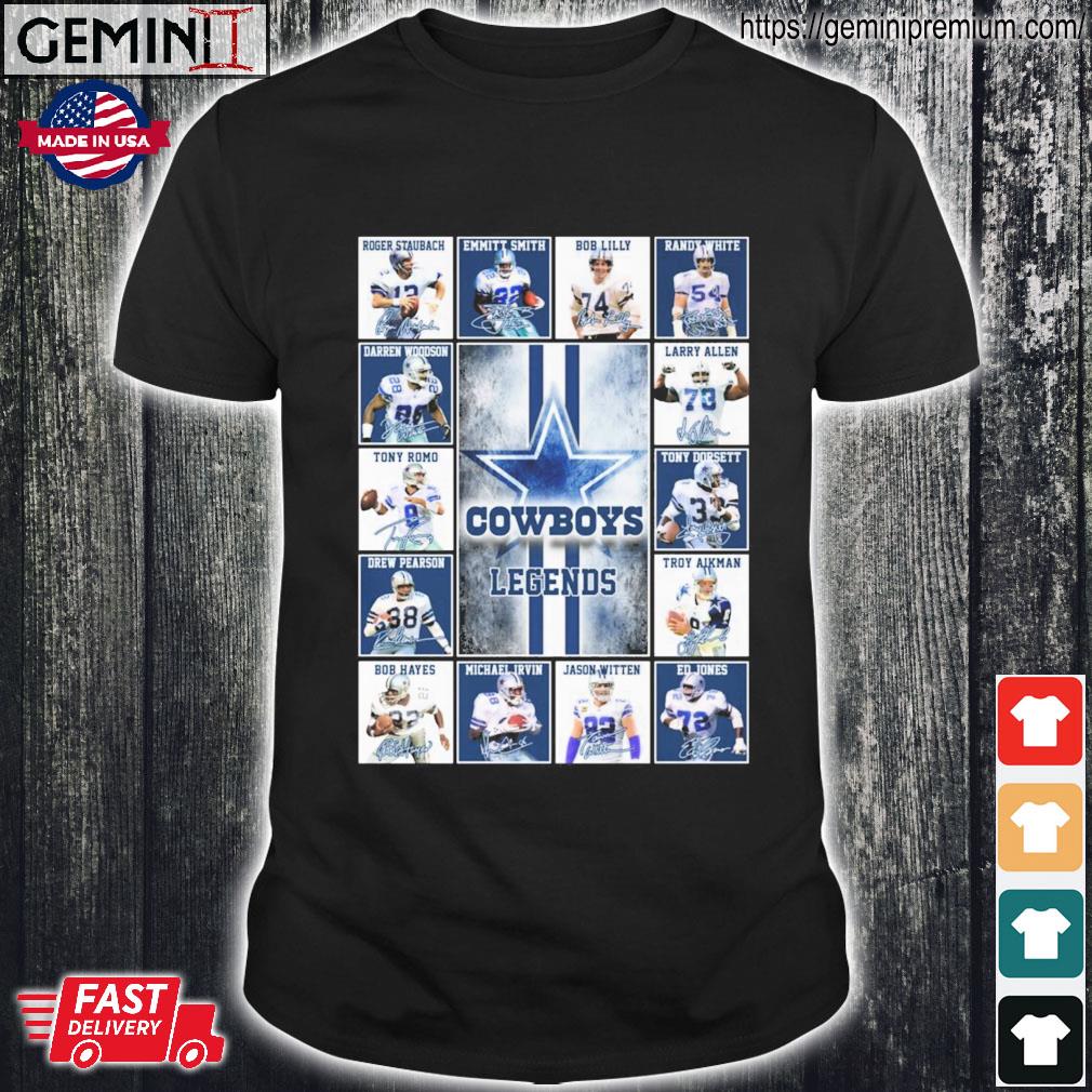 Funny Dallas Cowboys Skyline Team Players Signatures Shirt, hoodie,  sweater, long sleeve and tank top