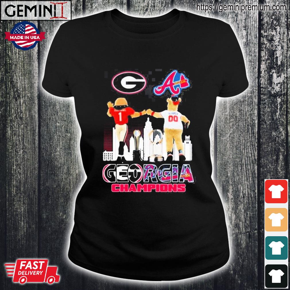 Georgia Champions Georgia Bulldogs And Atlanta Braves Mascot Sky
