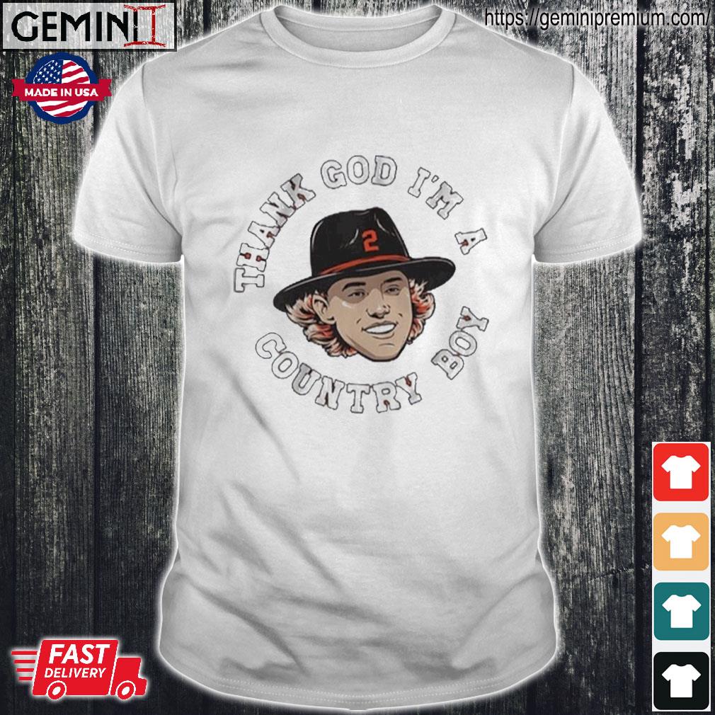 Official Gunnar Henderson Thank God I'M A Country Boy Art Shirt, hoodie,  sweater, long sleeve and tank top