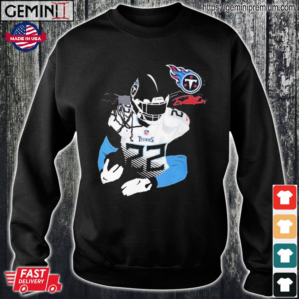 Licensed Gear Nfl Tennessee Titans Derrick Henry Navy Player T