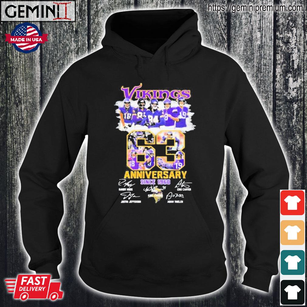 Minnesota Vikings 63 Anniversary Since 1960 Shirt