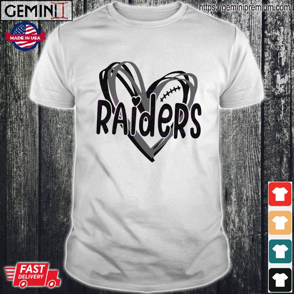 Heart Las Vegas Raiders NFL Logo shirt, hoodie, sweater, long sleeve and  tank top