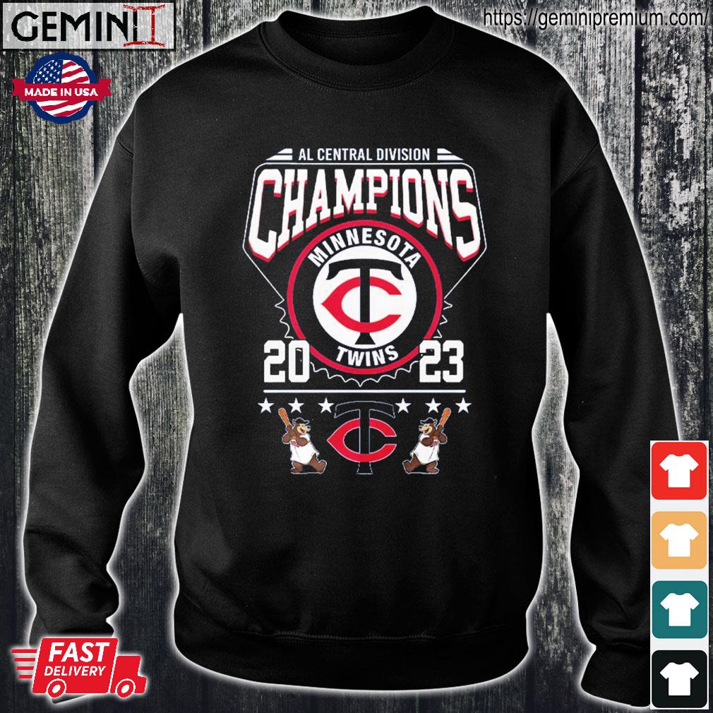 Official Minnesota 2023 Twins Al Central Division Champions Logo Shirt,  hoodie, sweater, long sleeve and tank top