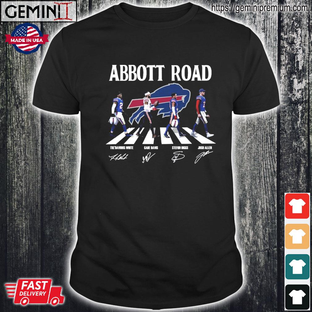 Abbott Road Buffalo Bills signatures shirt - Dalatshirt