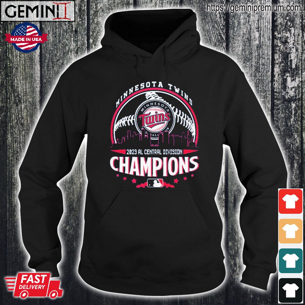 Official Minnesota Twins 2023 Al Central Division Champions Skyline shirt,  hoodie, longsleeve, sweatshirt, v-neck tee