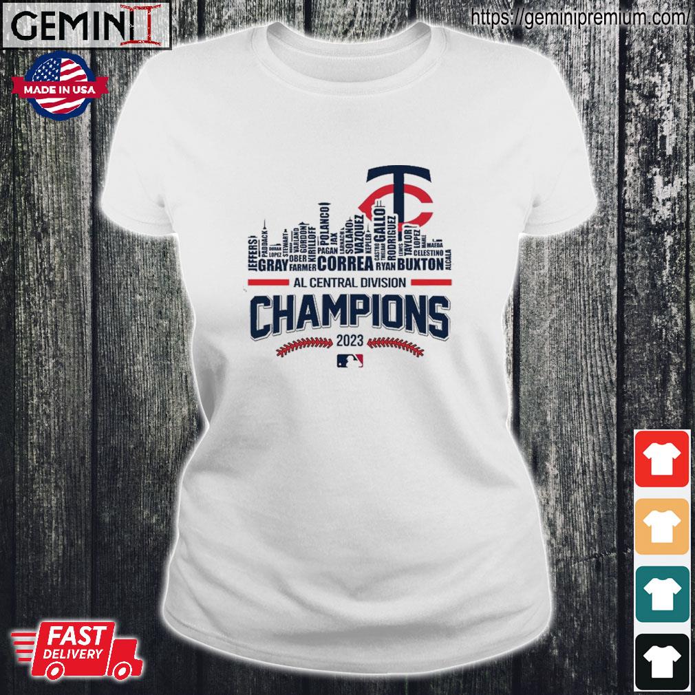 Official Minnesota Twins 2023 Al Central Division Champions Skyline shirt,  hoodie, longsleeve, sweatshirt, v-neck tee